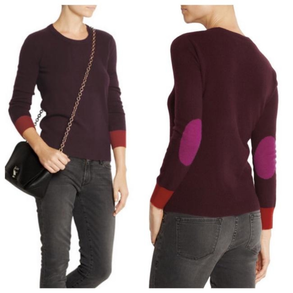 Burberry Deep Claret Cashmere Sweater